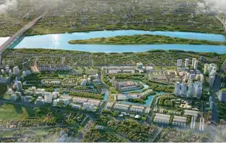Phối cảnh khu đô thị Ciputra tại Tây Hồ Tây.