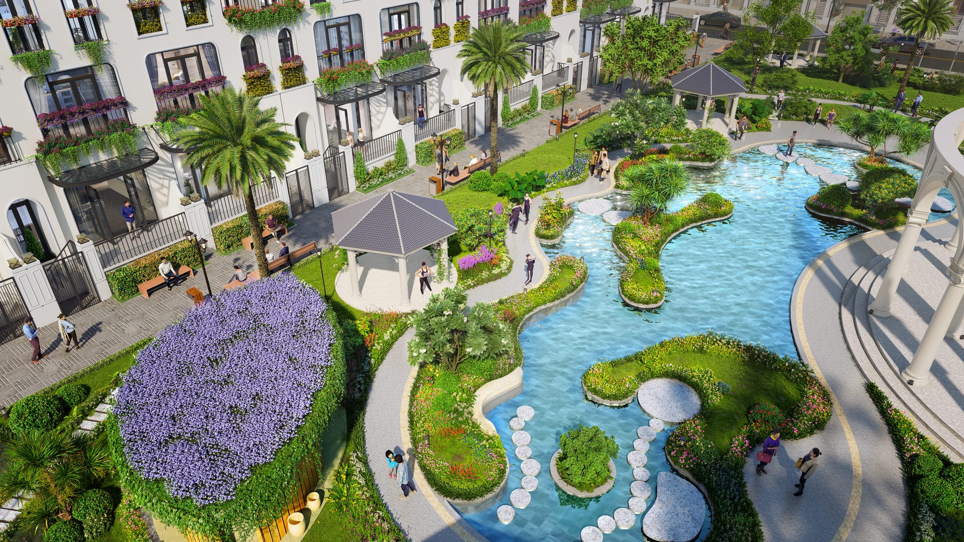 Hồ cảnh quan nội khu GIA by KITA Group mang đến không gian thư giãn làn nước mát lành, mở ra tầm nhìn tuyệt đẹp, giúp cư dân tận hưởng khoảnh khắc nghỉ dưỡng riêng tư và tái tạo năng lượng mỗi ngày. Hồ cảnh quan nội khu GIA by KITA Group mang đến không gian thư giãn làn nước mát lành, mở ra tầm nhìn tuyệt đẹp, giúp cư dân tận hưởng khoảnh khắc nghỉ dưỡng riêng tư và tái tạo năng lượng mỗi ngày.