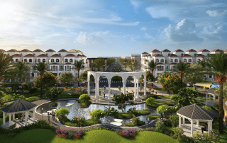 Không gian công viên chủ đề tại GIA by KITA Group mở ra vương quốc giải trí đa thế hệ, kết hợp các tiểu cảnh check-in thời thượng cùng khu vận động đa năng giữa mảng xanh tươi mát, thuần khiết.