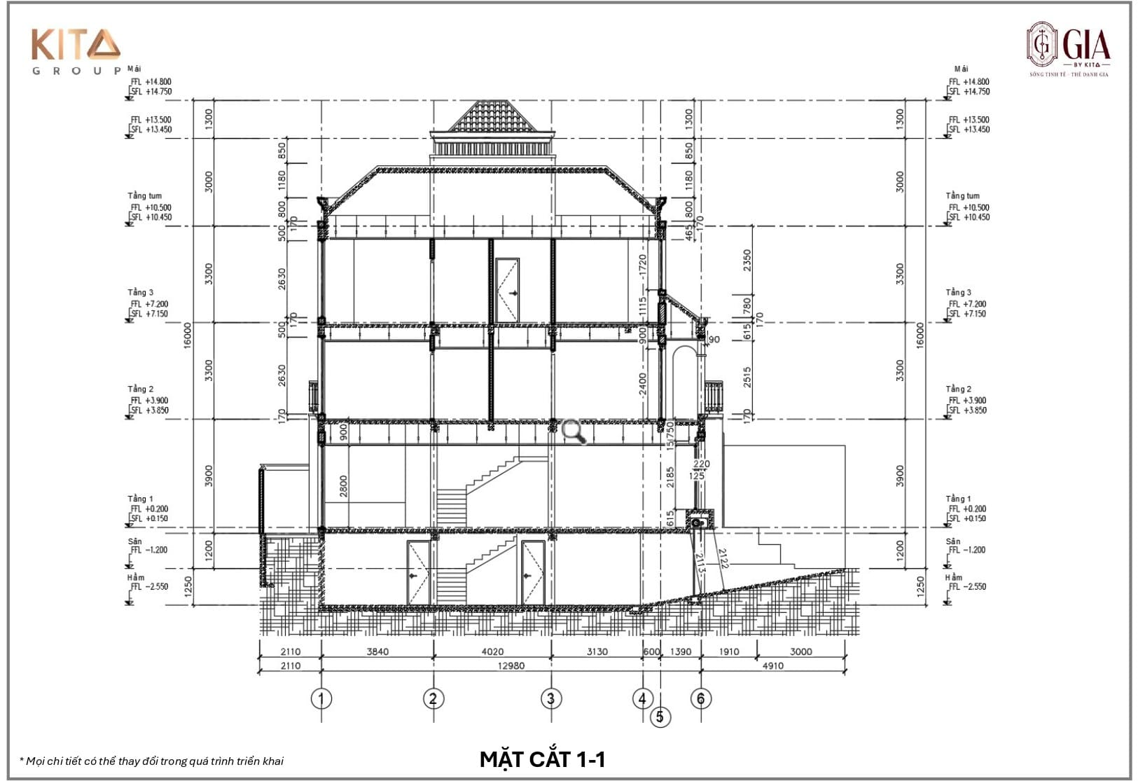 Layout thiết kế mẫu nhà BT2E – 140m2 GIA by KITA Group chú trọng đan xen khoảng sân vườn cùng hệ ban công xanh, giúp ngôi nhà luôn ngập tràn năng lượng tươi mới và giao hòa tối đa cùng thiên nhiên. Layout thiết kế mẫu nhà BT2E - 140m2 GIA by KITA Group chú trọng đan xen khoảng sân vườn cùng hệ ban công xanh, giúp ngôi nhà luôn ngập tràn năng lượng tươi mới và giao hòa tối đa cùng thiên nhiên.