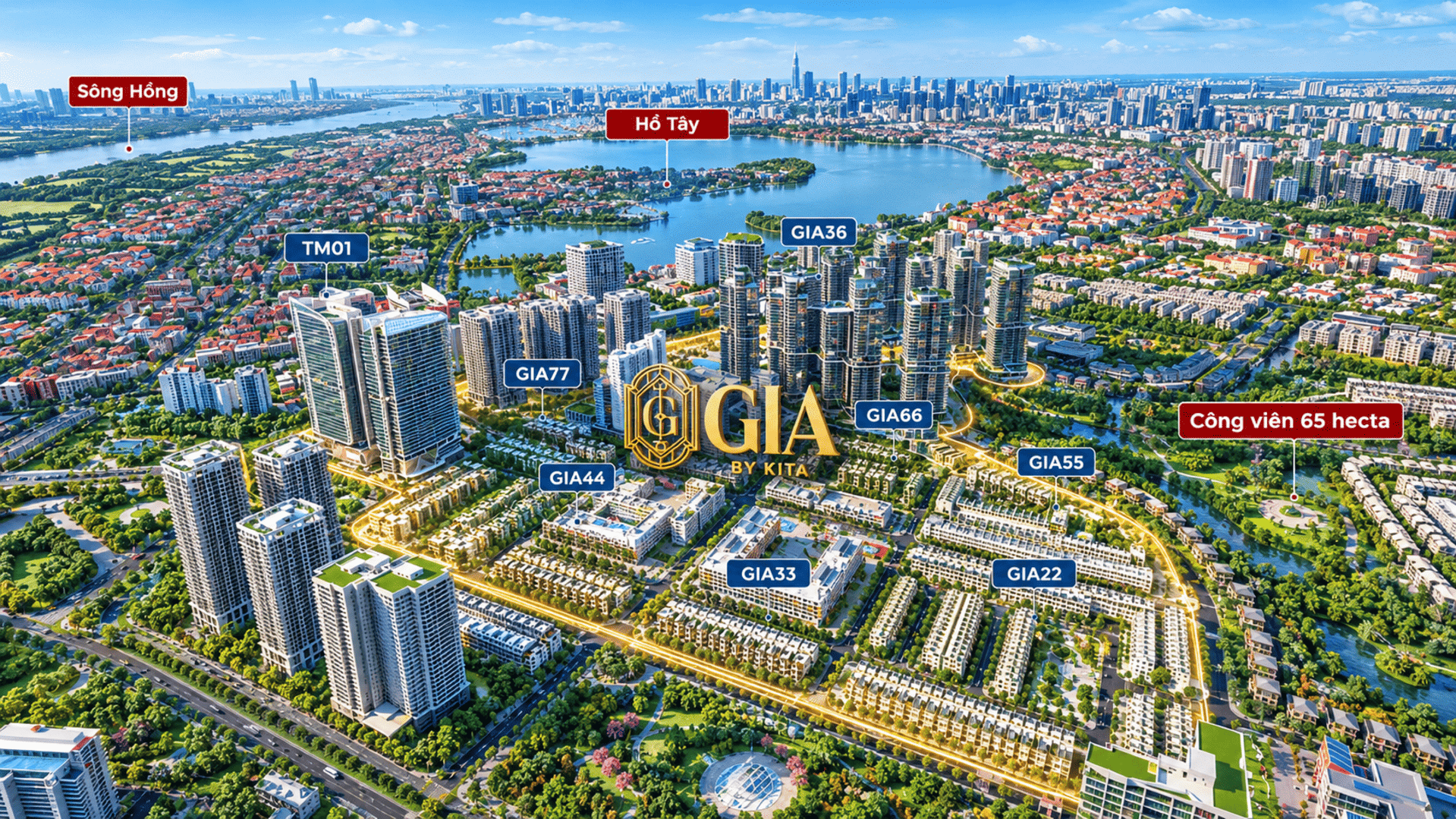 Nhờ lợi thế vị trí chiến lược, GIA by KITA Group không chỉ đáp ứng hoàn hảo nhu cầu an cư cao cấp mà còn tạo sức hút mạnh mẽ trên thị trường bất động sản nhờ quy hoạch đồng bộ. GIA by KITA Group – Biểu tượng sống tinh hoa, khẳng định vị thế chủ nhân thượng lưu.