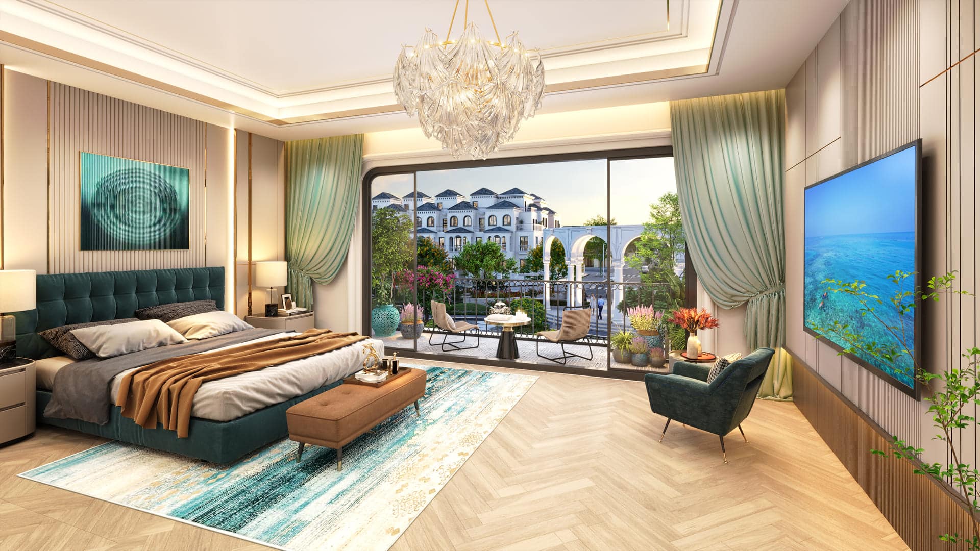 Phòng ngủ sở hữu tầm nhìn trực diện công viên nội khu GIA by KITA Group, mở ra khoảng không xanh mát thuần khiết, đón trọn ánh sáng tự nhiên và mang lại cảm giác thư thái, bình yên mỗi ngày. GIA by Kita Group mang đến cho cư dân không gian sống hoàn hảo, đáp ứng mọi nhu cầu sinh hoạt, giải trí và nghỉ dưỡng.