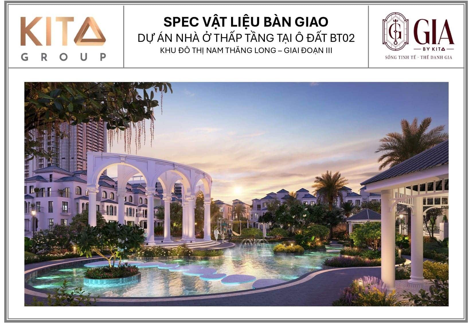 Tiêu chuẩn bàn giao dự án GIA by KITA Group khẳng định chất lượng vượt trội với vật liệu hoàn thiện cao cấp nhập khẩu, chăm chút tỉ mỉ từng chi tiết, mang lại không gian sống sang trọng, bền đẹp vượt thời gian. Tiêu chuẩn bàn giao dự án GIA by KITA Group khẳng định chất lượng vượt trội với vật liệu hoàn thiện cao cấp nhập khẩu, chăm chút tỉ mỉ từng chi tiết, mang lại không gian sống sang trọng, bền đẹp vượt thời gian.